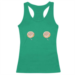 Funny Cinnamon Roll Racerback Tank Top Double Bakery Meme TS14 Irish Green Print Your Wear