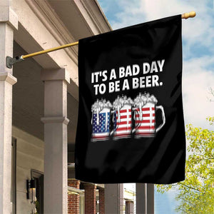 Beer American Flag 4th of July Garden Flag Bad Day to Be A Beer TS14 Print Your Wear