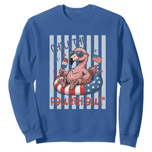 Chill The Fourth Out Sweatshirt Flamerica Flamingo 4th Of July