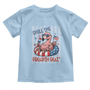 Chill The Fourth Out Toddler T Shirt Flamerica Flamingo 4th Of July