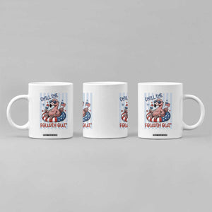 Chill The Fourth Out Coffee Mug Flamerica Flamingo 4th Of July