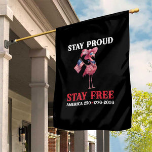 250 Years Anniversary Garden Flag Flamingo 4Th Of July Patriotic USA Independence Flamerica TS14 Print Your Wear