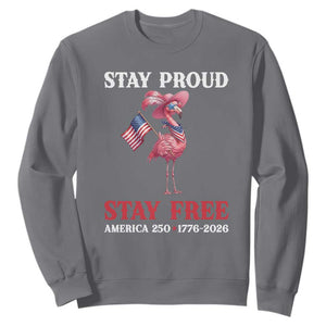 250 Years Anniversary Sweatshirt Flamingo 4Th Of July Patriotic USA Independence Flamerica