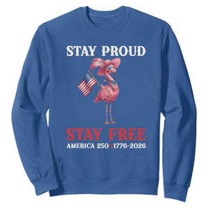 250 Years Anniversary Sweatshirt Flamingo 4Th Of July Patriotic USA Independence Flamerica