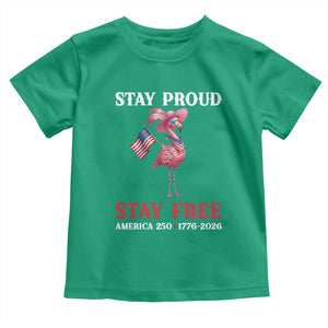 250 Years Anniversary Toddler T Shirt Flamingo 4Th Of July Patriotic USA Independence Flamerica