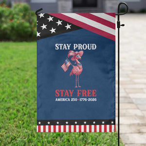 250 Years Anniversary Patriotic Garden Flag Flamingo 4Th Of July USA Independence Flamerica TS14 Classic Blue Black Print Your Wear