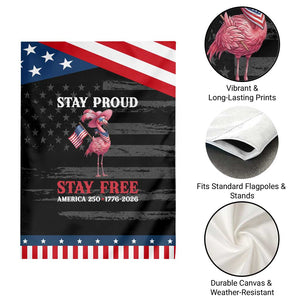 250 Years Anniversary Patriotic Garden Flag Flamingo 4Th Of July USA Independence Flamerica TS14 Print Your Wear