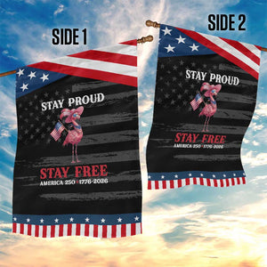 250 Years Anniversary Patriotic Garden Flag Flamingo 4Th Of July USA Independence Flamerica TS14 Print Your Wear