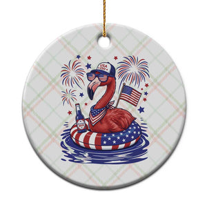 Flamingo 4Th Of July Patriotic USA American Flag Ceramic Ornament TS14 1pc Christmas Plaid Print Your Wear