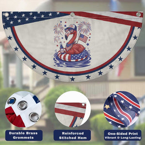 250 Years Anniversary Patriotic Fan Flag Flamingo 4Th Of July USA Independence Flamerica