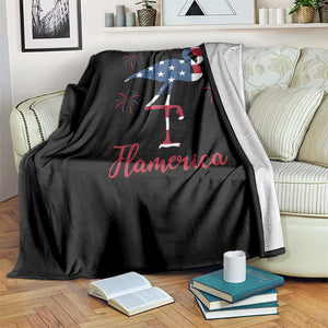 Flamingo 4Th Of July Patriotic USA Independence Flamerica Throw Blanket TS14 Print Your Wear