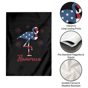 Flamingo 4Th Of July Patriotic USA Independence Flamerica Garden Flag