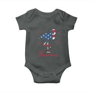 Flamingo 4Th Of July Patriotic USA Independence Flamerica Baby Onesie