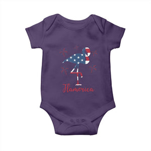 Flamingo 4Th Of July Patriotic USA Independence Flamerica Baby Onesie