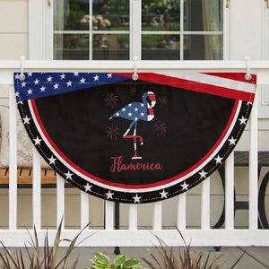 Flamingo 4Th Of July USA American Flag Patriotic Fan Flag