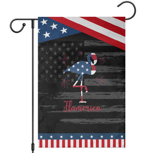 Flamingo 4Th Of July USA Independence Flamerica Patriotic Garden Flag