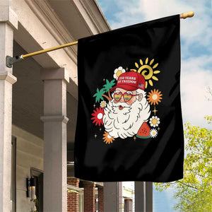 USA 250th Anniversary Santa Christmas In July Garden Flag