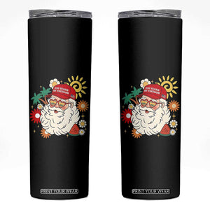 USA 250th Anniversary Santa Christmas In July Skinny Tumbler