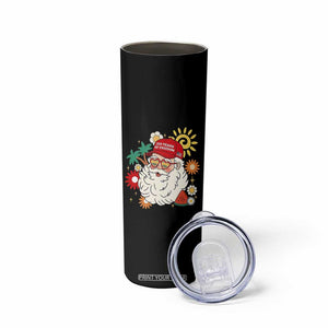 USA 250th Anniversary Santa Christmas In July Skinny Tumbler