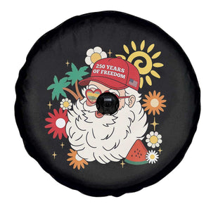 USA 250th Anniversary Santa Christmas In July Spare Tire Cover