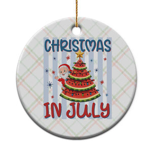Funny Santa Christmas in July Ceramic Ornament Melon Christmas Tree Summer