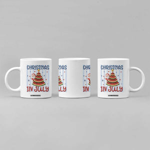 Funny Santa Christmas in July Coffee Mug Melon Christmas Tree Summer