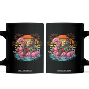 Funny Bigfoot Drinking Beer Christmas in July Coffee Mug