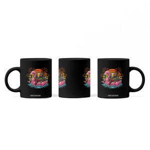 Funny Bigfoot Drinking Beer Christmas in July Coffee Mug