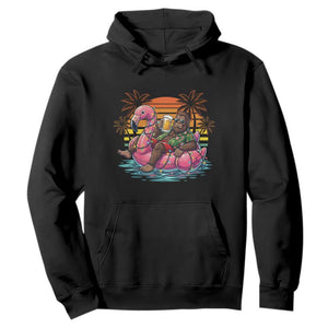 Funny Bigfoot Drinking Beer Christmas in July Hoodie