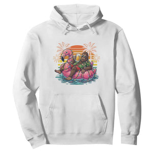 Funny Bigfoot Drinking Beer Christmas in July Hoodie