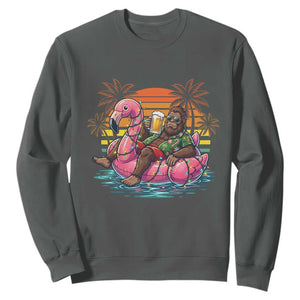 Funny Bigfoot Drinking Beer Christmas in July Sweatshirt