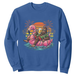 Funny Bigfoot Drinking Beer Christmas in July Sweatshirt