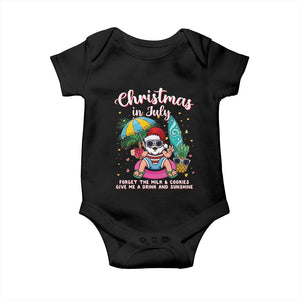 Christmas in July Santa Baby Onesie Palm Tree Beach Summer Hawaii