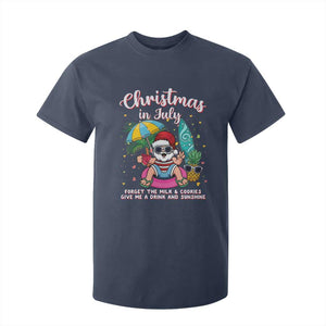 Christmas in July Santa T Shirt For Kid Palm Tree Beach Summer Hawaii