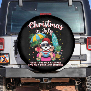 Christmas in July Santa Spare Tire Cover Palm Tree Beach Summer Hawaii