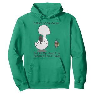 In My Head I Have Pecked You 3 Times Hoodie Funny Duck Sarcastic Farm Humor TS14 Irish Green Print Your Wear