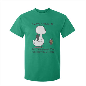 In My Head I Have Pecked You 3 Times T Shirt For Kid Funny Duck Sarcastic Farm Humor TS14 Irish Green Print Your Wear