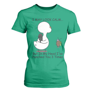 In My Head I Have Pecked You 3 Times T Shirt For Women Funny Duck Sarcastic Farm Humor TS14 Irish Green Print Your Wear