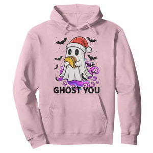 Funny Ghost Halloween Christmas Hoodie Ghost You TS14 Light Pink Print Your Wear