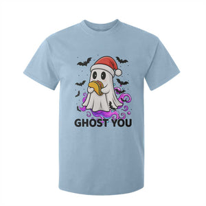 Funny Ghost Halloween Christmas T Shirt For Kid Ghost You TS14 Light Blue Print Your Wear