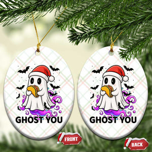 Funny Ghost Halloween Xmas Ceramic Ornament Ghost You TS14 Print Your Wear