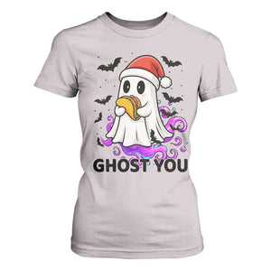 Funny Ghost Halloween Christmas T Shirt For Women Ghost You TS14 Ice Gray Print Your Wear