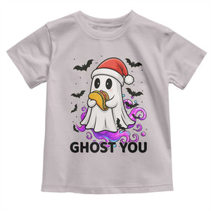 Funny Ghost Halloween Christmas Toddler T Shirt Ghost You TS14 Ice Gray Print Your Wear