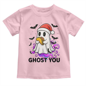 Funny Ghost Halloween Christmas Toddler T Shirt Ghost You TS14 Light Pink Print Your Wear