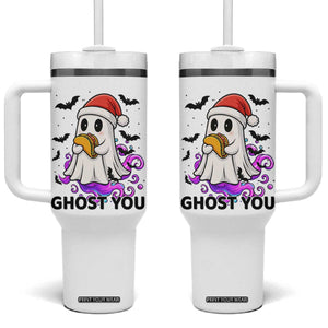 Funny Ghost Halloween Christmas Tumbler With Handle Ghost You TS14 One Size: 40 oz White Print Your Wear