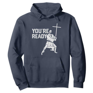 Funny Jesus Christian Meme Hoodie You Are Ready TS14 Navy Print Your Wear