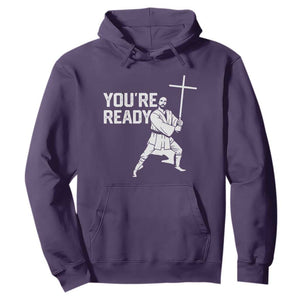 Funny Jesus Christian Meme Hoodie You Are Ready TS14 Purple Print Your Wear