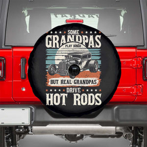 Some Grandpas Play Bingo Real Grandpas Drive Hotrods Spare Tire Cover 1932 American Classic Hotrod