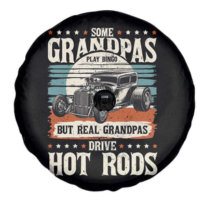 Some Grandpas Play Bingo Real Grandpas Drive Hotrods Spare Tire Cover 1932 American Classic Hotrod