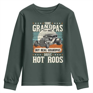 Some Grandpas Play Bingo Real Grandpas Drive Hotrods Youth Sweatshirt 1932 American Classic Hotrod